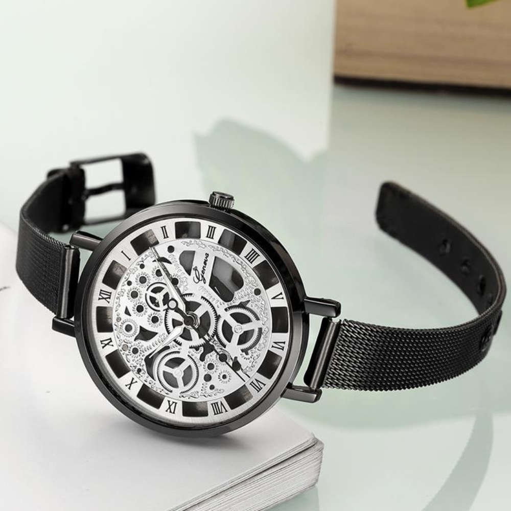 ⌚️NEW⌚️ Luxury Geneva Stainless Steel Quartz Watch - Picture 2 of 3